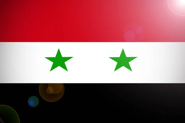 Categoría: Bandera de Siria, 3D — Foto de Stock