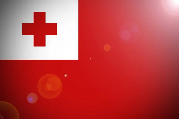 Tonga bayrak 3d çizim simgesi — Stok fotoğraf