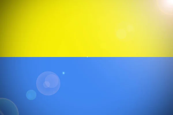 Εθνική σημαία Ουκρανία 3d απεικόνιση σύμβολο — Φωτογραφία Αρχείου