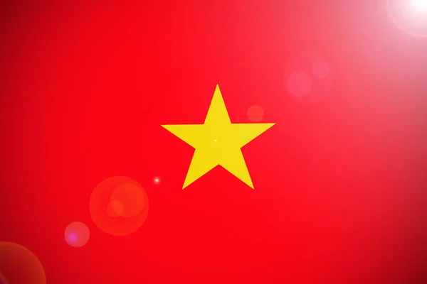 Vietnam Nationalflagge 3D Illustration Symbol. — Stockfoto