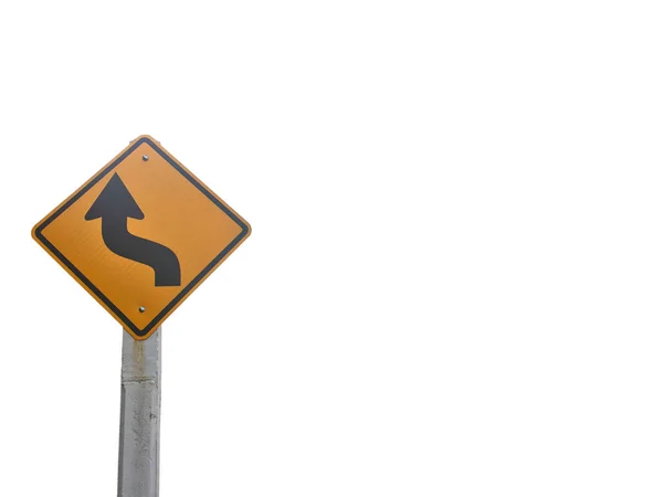 Yolda sürüş işaretine dikkat edin — Stok fotoğraf