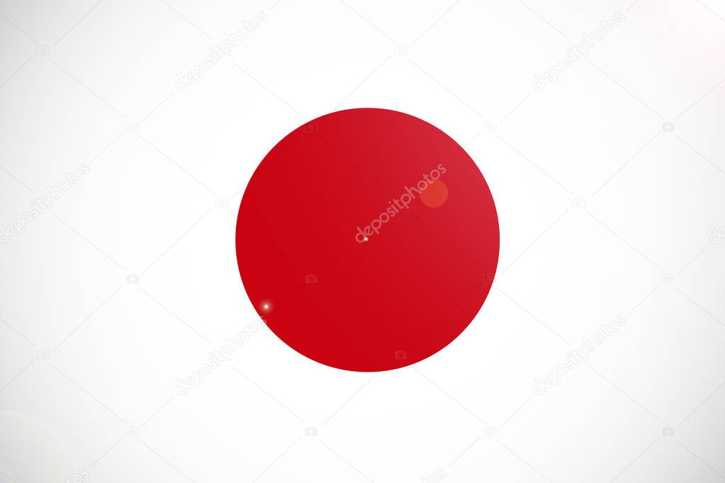Japan national flag illustration symbol