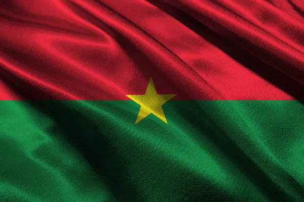 Burkina Faso zászlaja 3D-s illusztráció szimbólum — Stock Fotó