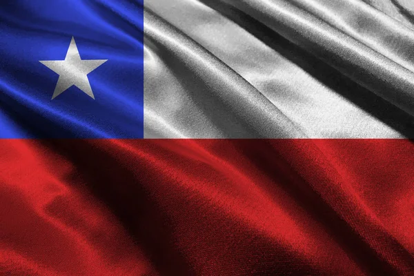 Chile bandera nacional símbolo de ilustración 3D . — Foto de Stock