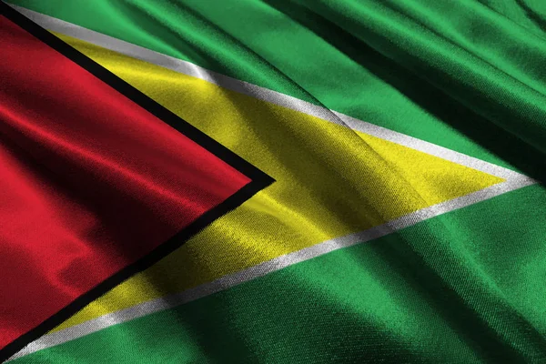 Kooperativa Republiken Guyanas flagga 3d illustration symbol. — Stockfoto