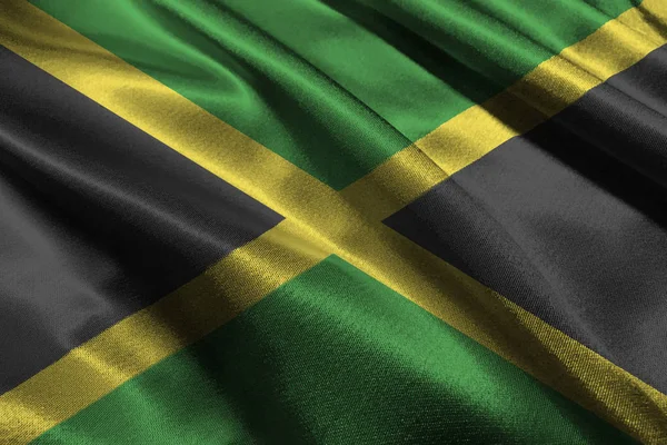 Símbolo de ilustração da bandeira nacional da Jamaica . — Fotografia de Stock