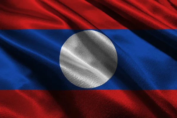 Laos national flag 3D illustration symbol — Stock Photo, Image