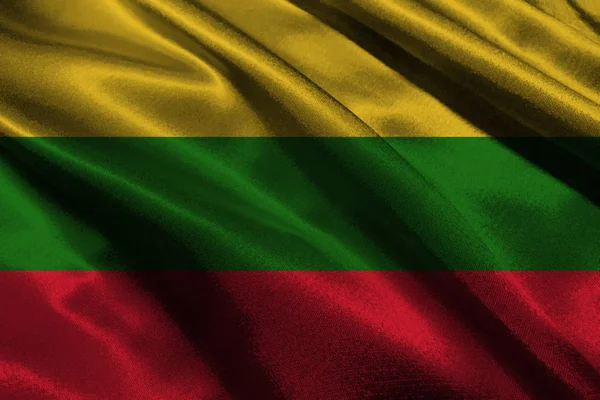 Lithuania national flag 3D illustration symbol — Stock Photo, Image