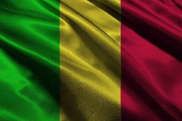 Mali Flaga narodowa 3d ilustracja symbol. Flaga Mali. — Zdjęcie stockowe
