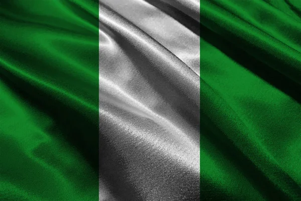 ナイジェリアの国旗 3 d の図記号 — ストック写真