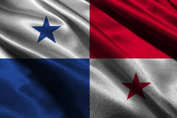 Panama flag 3D illustration symbol. Panama flag — Stock Photo, Image