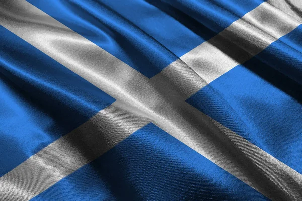 Bandiera nazionale scozzese 3D simbolo illustrazione — Foto Stock