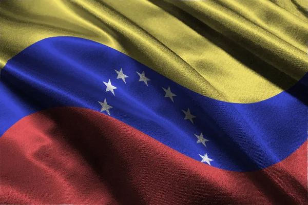 Bandeira da Venezuela, bandeira nacional da Venezuela Símbolo de ilustração 3D — Fotografia de Stock