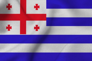 Acara bayrağı, Acara ulusal bayrak 3d çizim simgesi.