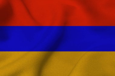 Ermenistan bayrağı, Ermenistan bayrağı 3d çizim simgesi. 