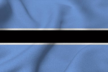 Botsvana bayrağı, Botswana ulusal bayrak 3d çizim simgesi.