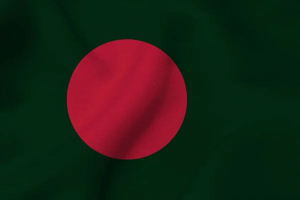 Flaga Bangladeszu, Bangladesz flaga 3d ilustracji symbol. — Zdjęcie stockowe