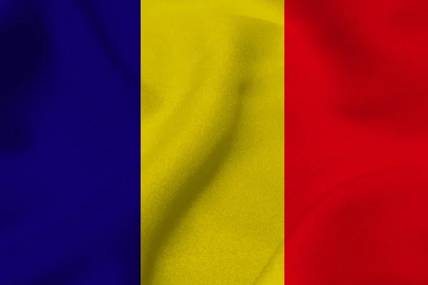 Csád zászlaja 3D-s illusztráció szimbólum. — Stock Fotó