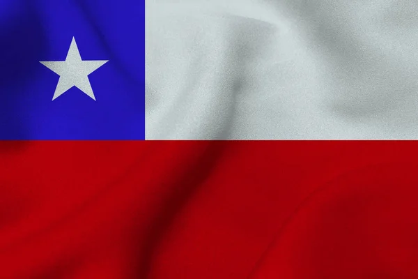 Chile bandera nacional símbolo de ilustración 3D . — Foto de Stock