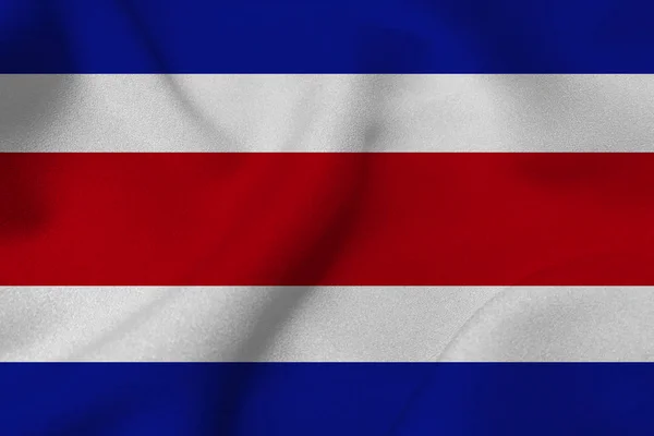Символ трехмерной иллюстрации флага Коста-Рики . — стоковое фото