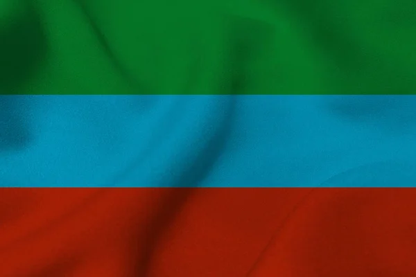 Dagestan Republiek vlag 3d illustratie symbool. — Stockfoto