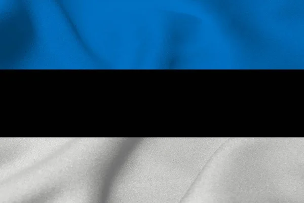 Estonia Flaga narodowa 3d ilustracja symbol. — Zdjęcie stockowe