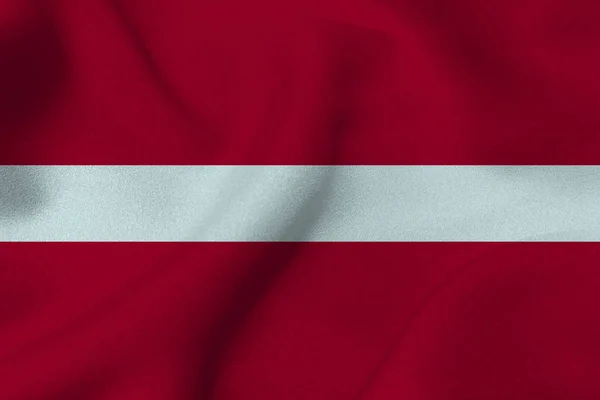 Letonya ulusal bayrak 3d çizim sembolü. Letonya bayrağı — Stok fotoğraf