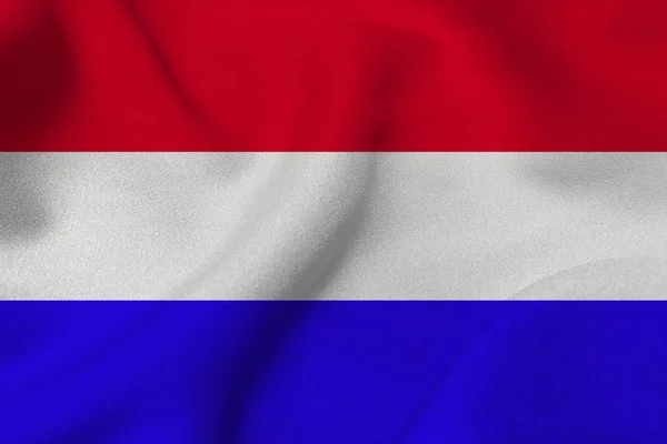 Bendera Belanda, bendera nasional Belanda Simbol ilustrasi 3D — Stok Foto