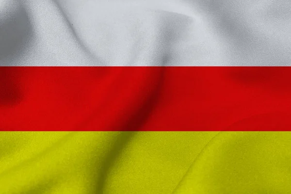 南奥塞梯国旗 3d 图符号 — 图库照片