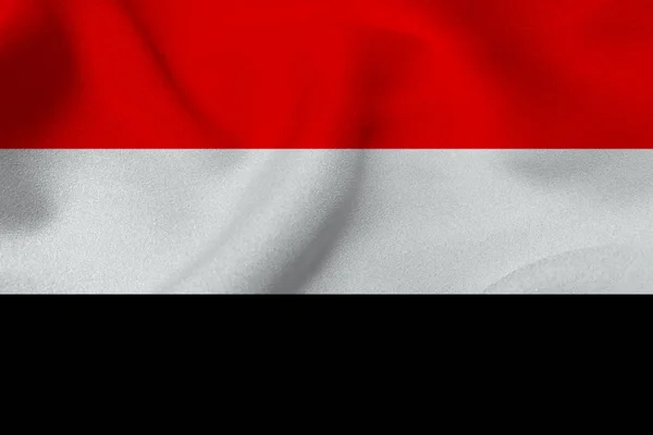 Jemen flagga 3d illustration symbol — Stockfoto