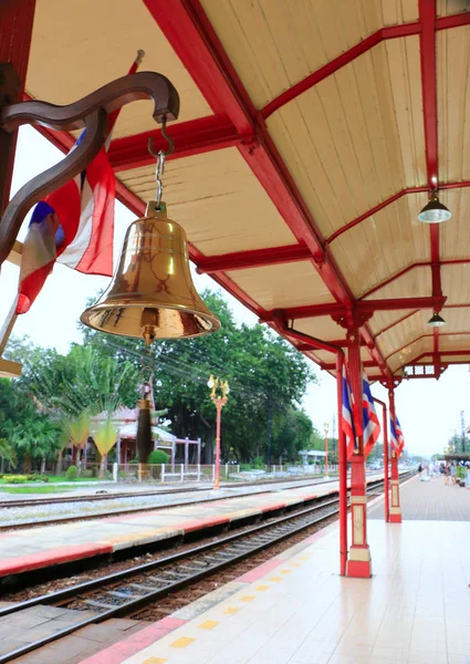 Stasiun kereta api umum Hua hin di ThaiIand, Landmark dari Hua hin-thailand — Stok Foto