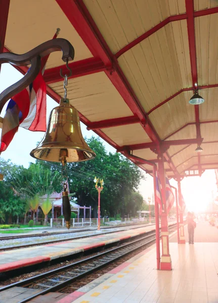 Hua hin estação ferroviária pública de Tailândia, marco de Hua hin-th= — Fotografia de Stock