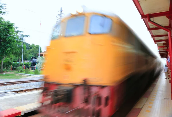 Estación de tren público de Tailandia, punto de referencia de Hua hin-thailand — Foto de Stock