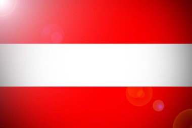 Avusturya bayrağı, Avusturya ulusal bayrak 3d çizim simgesi.