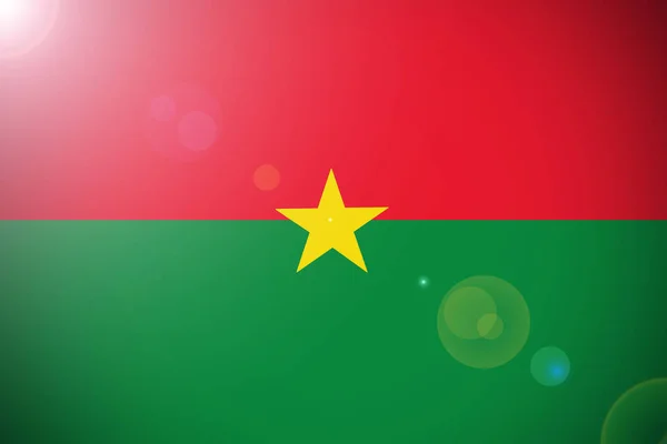Bandiera Burkina Faso, Bandiera nazionale Burkina Faso simbolo illustrazione 3D — Foto Stock