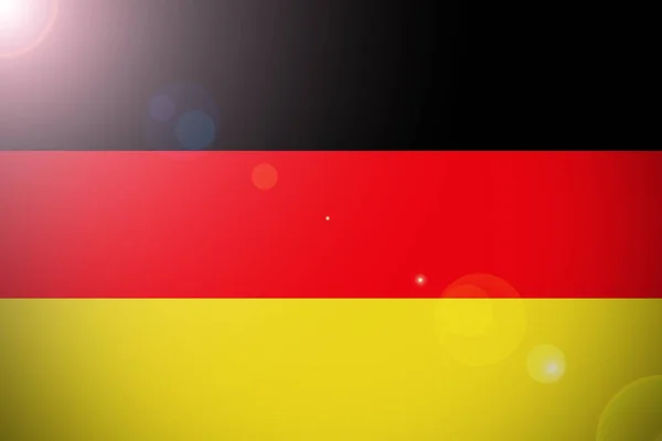 Bandera de Alemania, bandera nacional de Alemania símbolo de ilustración 3D . —  Fotos de Stock