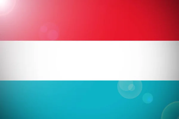 Bandiera lussemburghese, Bandiera nazionale lussemburghese 3D simbolo illustrazione — Foto Stock
