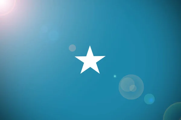 Bandera de Somalia, Bandera nacional de Somalia 3D símbolo de la ilustración —  Fotos de Stock