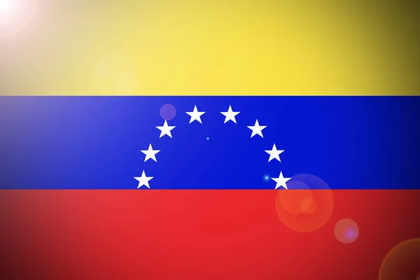 旗のベネズエラ、ベネズエラ国旗 3 d の図記号 — ストック写真