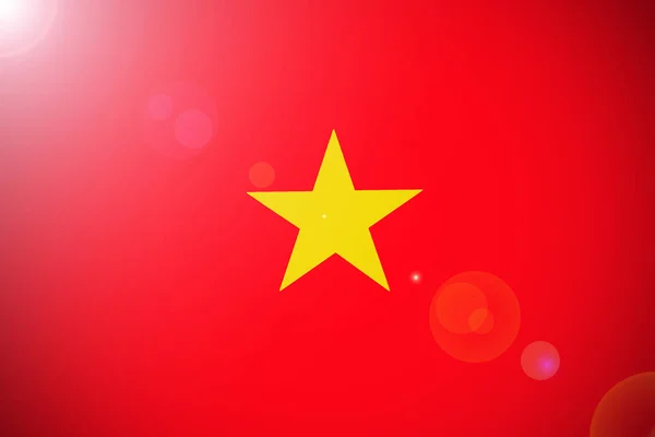 Bandera de Vietnam, bandera nacional de Vietnam símbolo de la ilustración 3D . —  Fotos de Stock