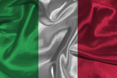 İtalya bayrak 3d çizim simgesi.