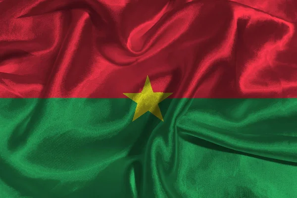 Bandiera Burkina Faso, Bandiera nazionale Burkina Faso simbolo illustrazione 3D — Foto Stock