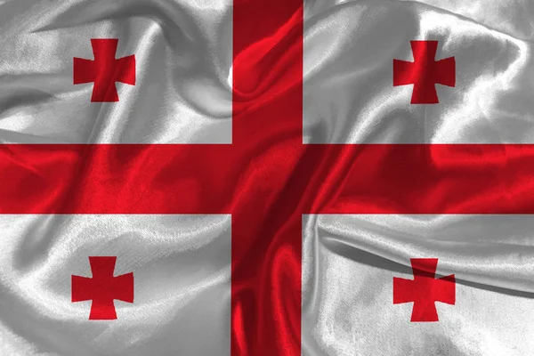 Прапор Грузії, 3d Грузії Національний прапор 3d ілюстрації символу. — стокове фото