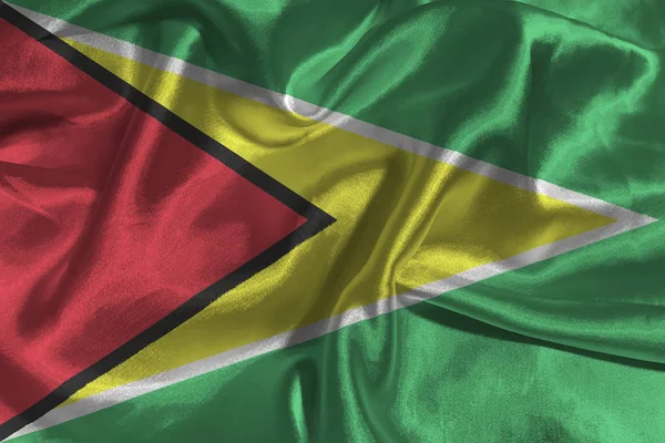 Bandera de Guyana, República Cooperativa de Guyana bandera nacional símbolo de ilustración 3D . —  Fotos de Stock