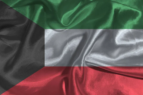 Kuwait bandiera, Kuwait bandiera nazionale 3D simbolo illustrazione — Foto Stock