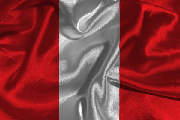 Peru státní vlajka 3d ilustrace symbolu. Vlajka Peru — Stock fotografie