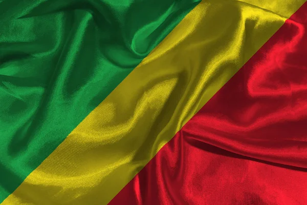 Republiek de vlag van congo, Congo vlag 3d illustratie symbool — Stockfoto