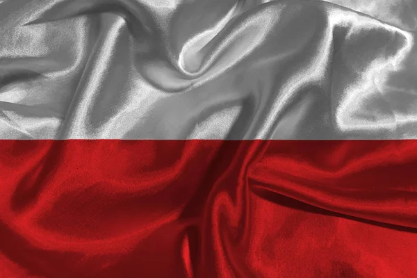 Національний прапор Польщі 3d ілюстрації символу. Прапор Польщі — стокове фото