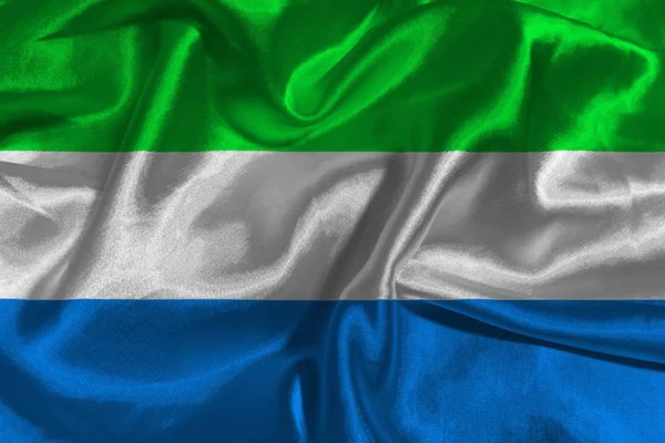 Vlag van Sierra Leone, Sierra Leone nationale vlag 3d illustratie symbool — Stockfoto