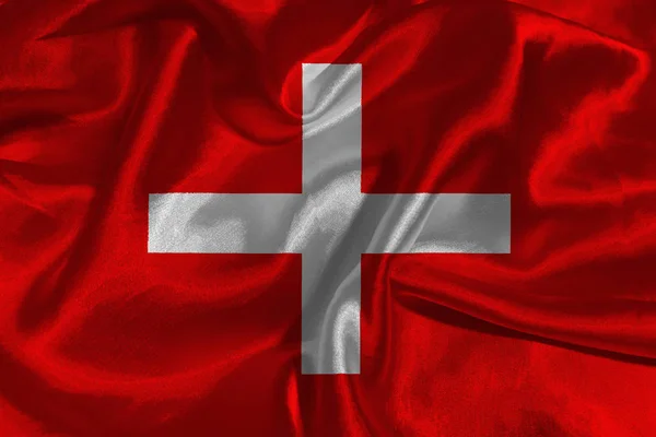Національний прапор Швейцарії 3d символ ілюстрація — стокове фото